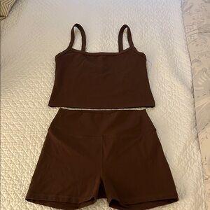 Weworewhat Women's Brown Set